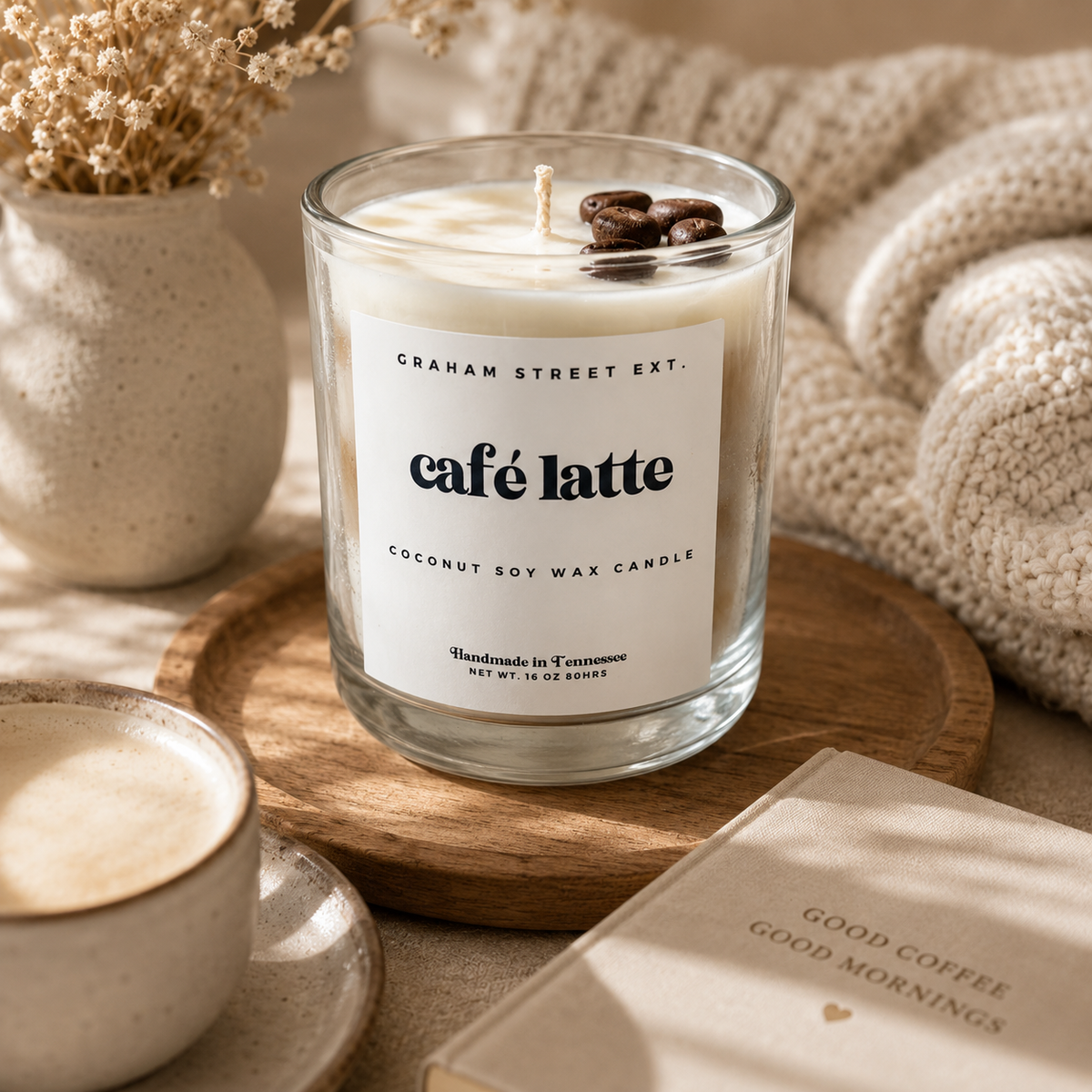 Café Latte Dessert Candle