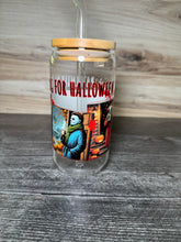 Load image into Gallery viewer, Waiting For Halloween Horror Tumbler | Freddy Krueger, IT, Michael Myers & Jason | Spooky Movie Cup | Halloween Gift | Horror Fan Cup