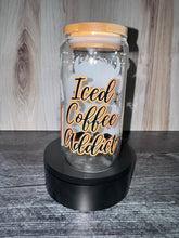 Load image into Gallery viewer, Cute Highland Cow Tumbler | Cozy Farmhouse Glass Cup | Western Cow Lover Gift | Boho Aesthetic Coffee Cup | 16oz Glass Can