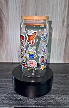 Load image into Gallery viewer, Toy Story Inspired Tumbler | Cartoon Character Glass Cup | Cute Western Space Cowboy Cup | Movie Inspired Drinkware | Gift for Animation