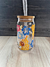 Load image into Gallery viewer, Pooh & Stitch Glass Tumbler | Disney Crossover Cup | Cute Aesthetic Gift