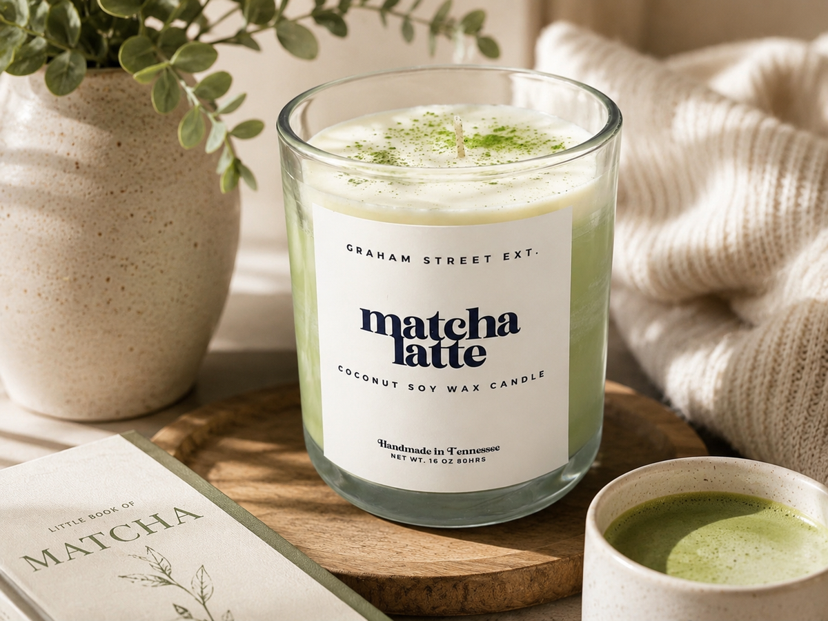 Matcha Latte Dessert Candle