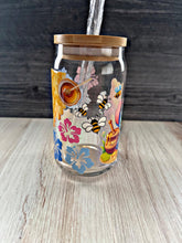 Load image into Gallery viewer, Pooh & Stitch Glass Tumbler | Disney Crossover Cup | Cute Aesthetic Gift
