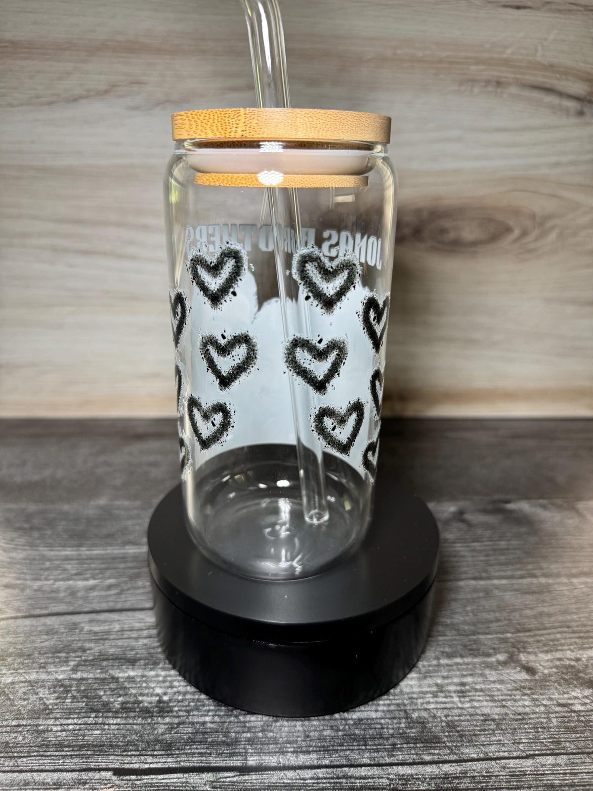 2000s Boy Band Inspired 16 oz Glass Tumbler | Concert Lover Gift | Retro Music Fan Cup | Iced Coffee Glass with Bamboo Lid & Straw