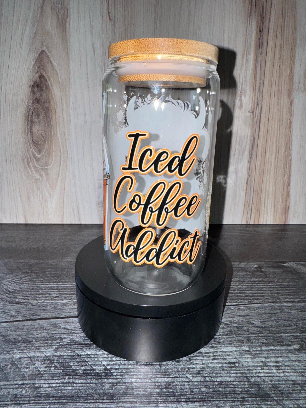 Cute Highland Cow Tumbler | Cozy Farmhouse Glass Cup | Western Cow Lover Gift | Boho Aesthetic Coffee Cup | 16oz Glass Can