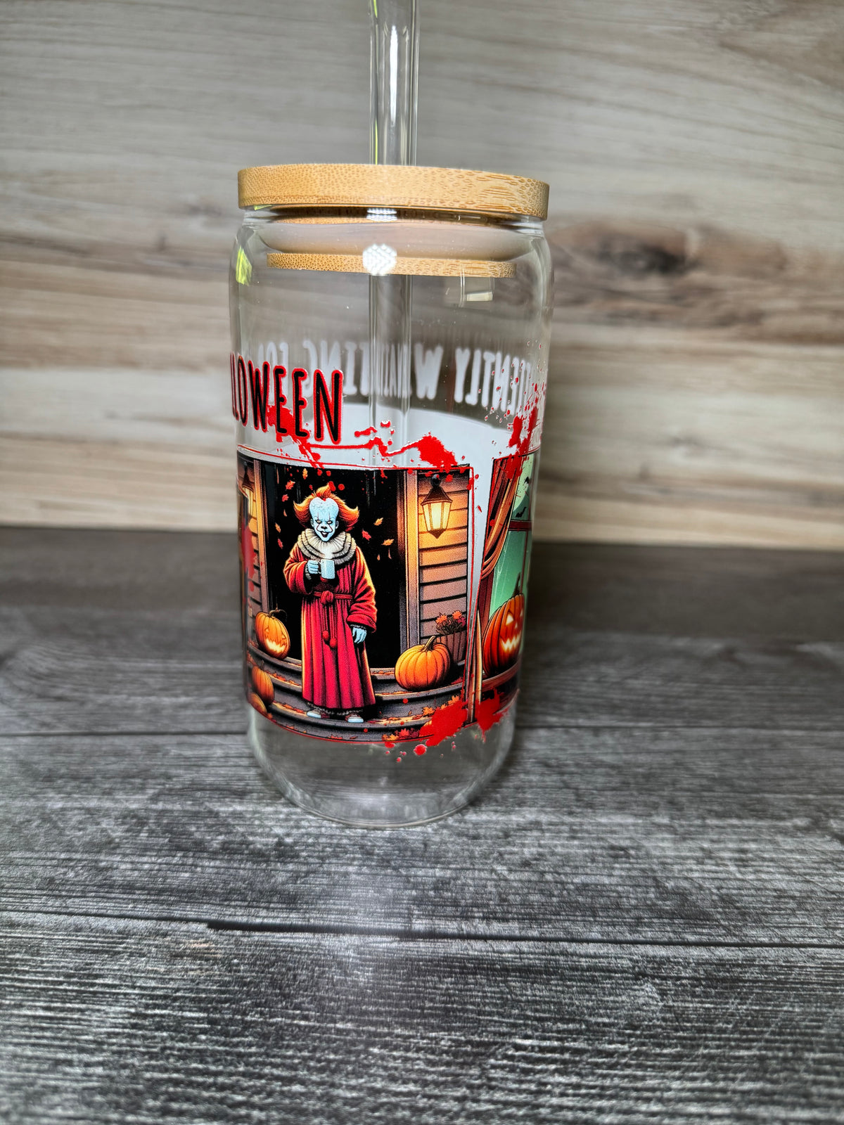 Waiting For Halloween Horror Tumbler | Freddy Krueger, IT, Michael Myers & Jason | Spooky Movie Cup | Halloween Gift | Horror Fan Cup