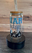 Load image into Gallery viewer, 🏒 Briar Hockey Tumbler | Off Campus Inspired Glass Cup | Hockey Romance Bookish Tumbler | College Hockey Aesthetic | Sports Romance Gift
