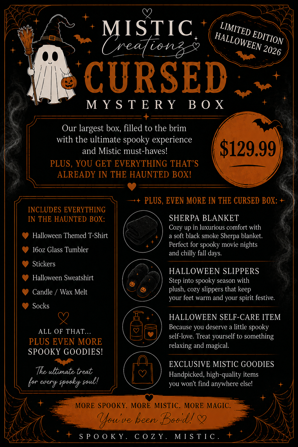 Cursed Halloween Mystery Box PRESALE | Ultimate Spooky Box with Blanket & Slippers
