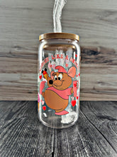 Load image into Gallery viewer, Gus Gus “Lookin’ Like a Snack” Glass Tumbler | Cute Disney Cup | Iced Coffee Tumbler
