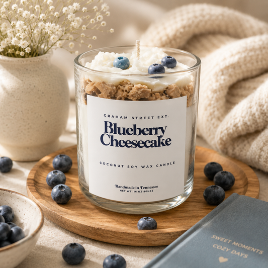 Blueberry Cheesecake Dessert Candle