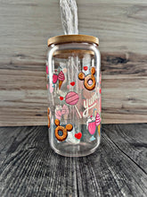 Load image into Gallery viewer, Gus Gus “Lookin’ Like a Snack” Glass Tumbler | Cute Disney Cup | Iced Coffee Tumbler
